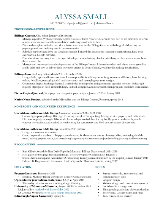 Resume winter 2019 ver 3